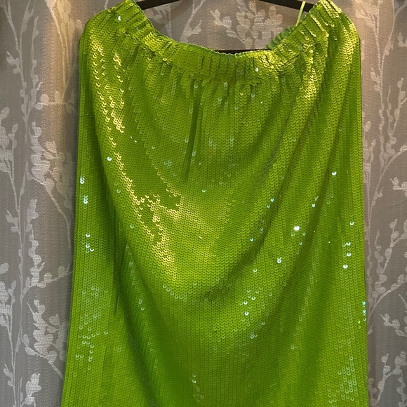 J Cree Neon Green Skirt - Picture 1 of 4